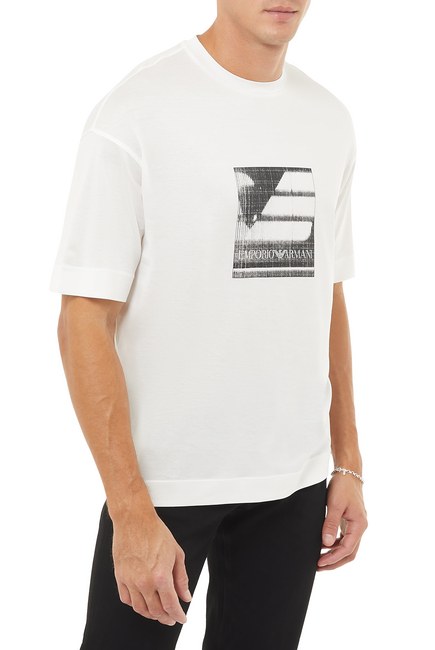 Half Eagle Logo Print T-Shirt